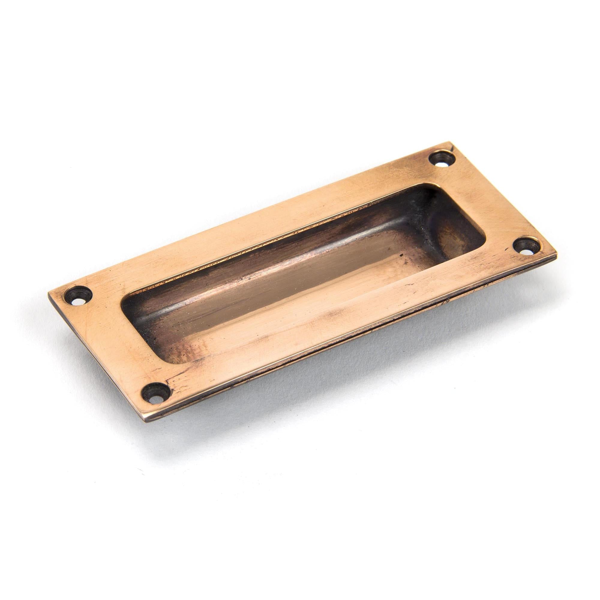 Polished Bronze Flush Handle | From The Anvil - Flush Handles - From The Anvil - Yester Home