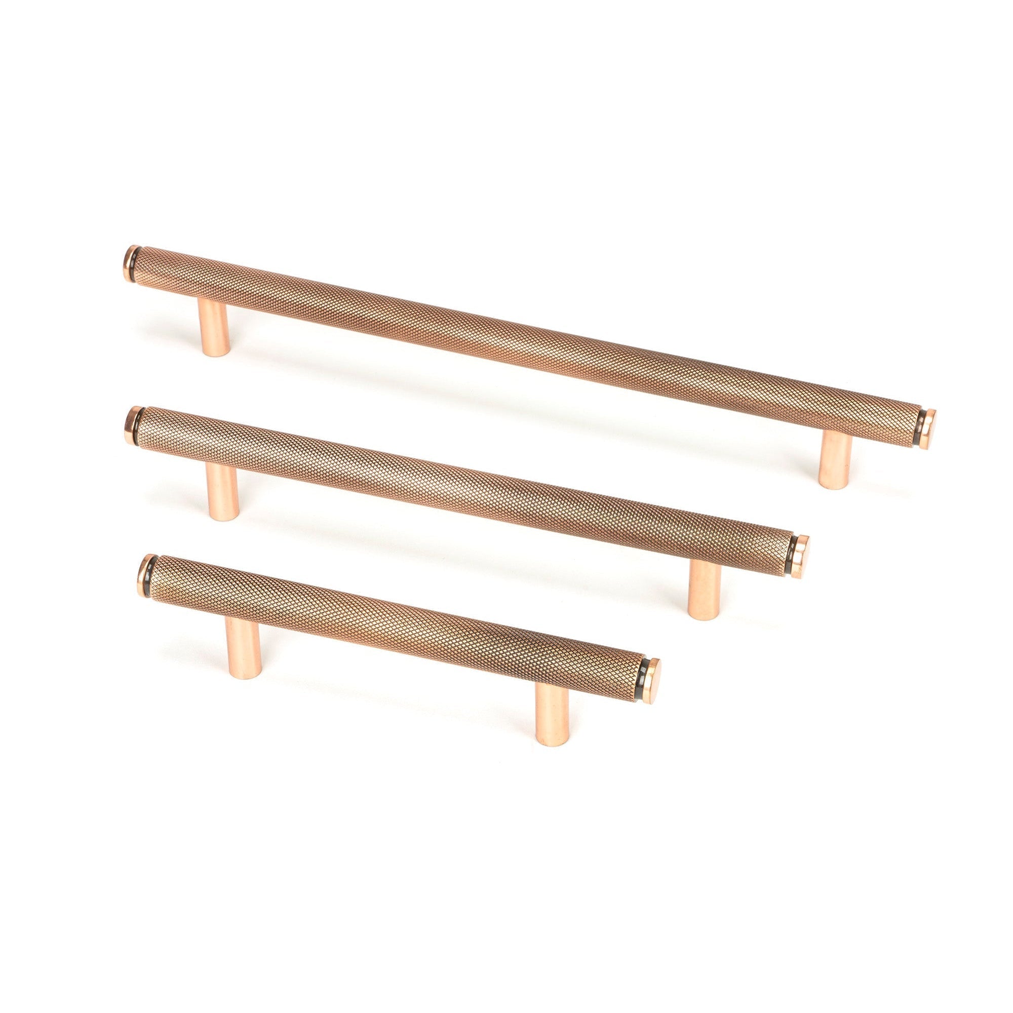 Polished Bronze Full Brompton Pull Handle - Small | From The Anvil-Pull Handles-Yester Home
