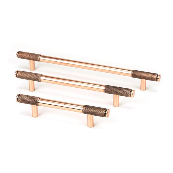 Polished Bronze Half Brompton Pull Handle - Large | From The Anvil-Pull Handles-Yester Home