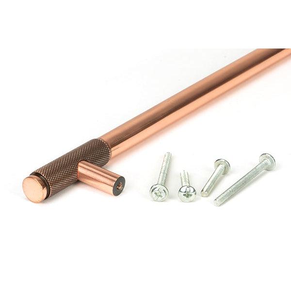 Polished Bronze Half Brompton Pull Handle - Medium | From The Anvil-Pull Handles-Yester Home