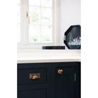 Polished Bronze Hammered Art Deco Drawer Pull | From The Anvil-Drawer Pulls-Yester Home