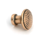 Polished Bronze Hammered Cabinet Knob - Medium - Cabinet Knobs - From The Anvil - Yester Home