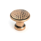 Polished Bronze Hammered Cabinet Knob - Medium - Cabinet Knobs - From The Anvil - Yester Home