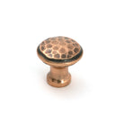 Polished Bronze Hammered Cabinet Knob - Small - Cabinet Knobs - From The Anvil - Yester Home