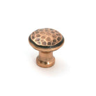 Polished Bronze Hammered Cabinet Knob - Small - Cabinet Knobs - From The Anvil - Yester Home