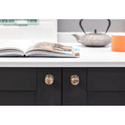 Polished Bronze Hammered Mushroom Cabinet Knob 32mm | From The Anvil-Cabinet Knobs-Yester Home