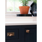 Polished Bronze Hammered Mushroom Cabinet Knob 38mm | From The Anvil-Cabinet Knobs-Yester Home