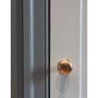 Polished Bronze Hammered Mushroom Mortice/Rim Knob Set | From The Anvil-Mortice Knobs-Yester Home