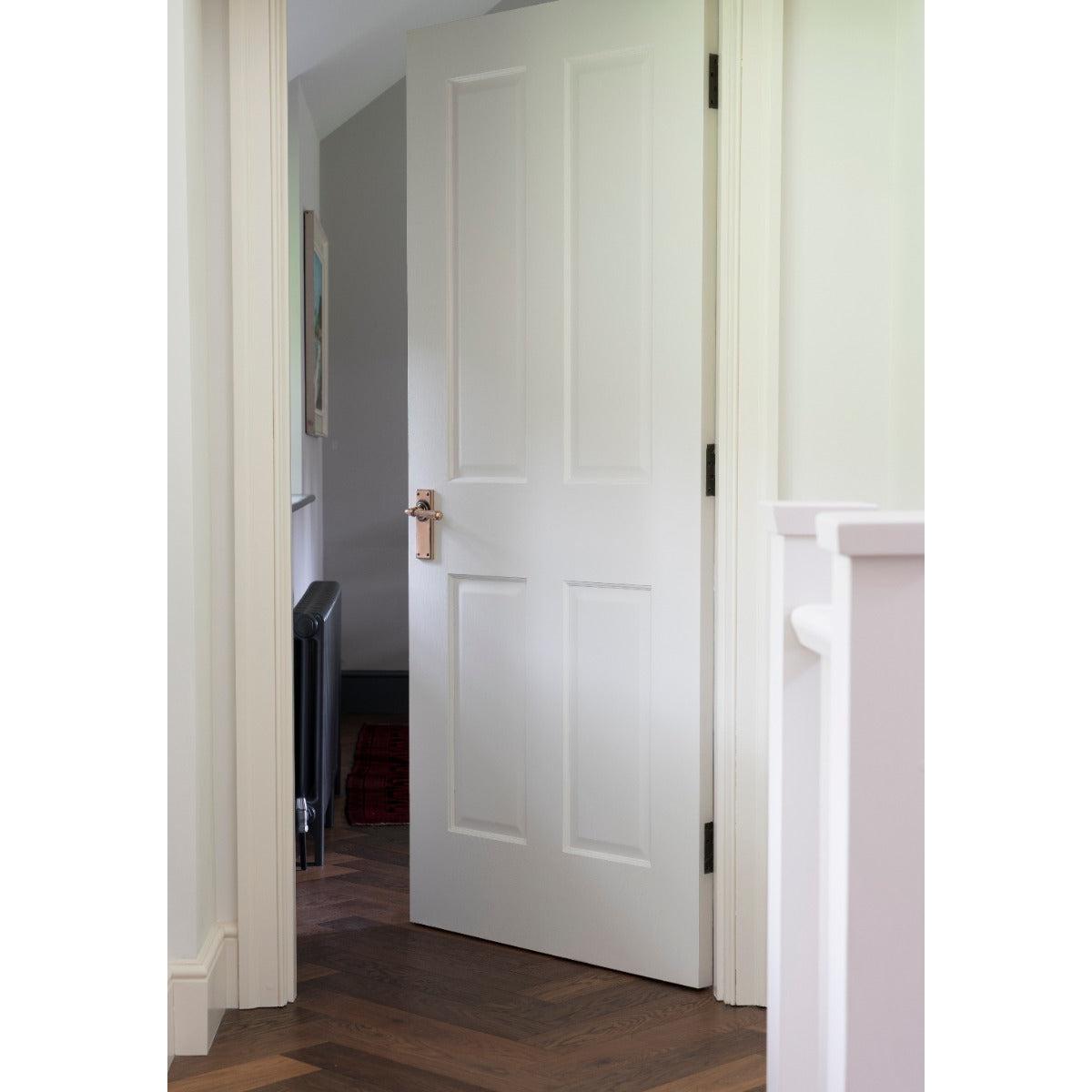 Polished Bronze Hammered Newbury Lever Latch Set | From The Anvil-Lever Latch-Yester Home