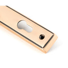 Polished Bronze Hammered Newbury Slimline Espag. Lock Set | From The Anvil-Espagnolette-Yester Home