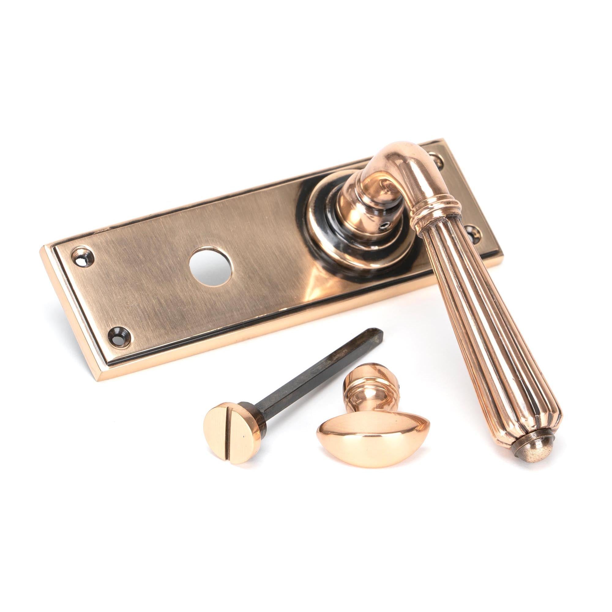 Polished Bronze Hinton Lever Bathroom Set | From The Anvil - Lever Bathroom - From The Anvil - Yester Home
