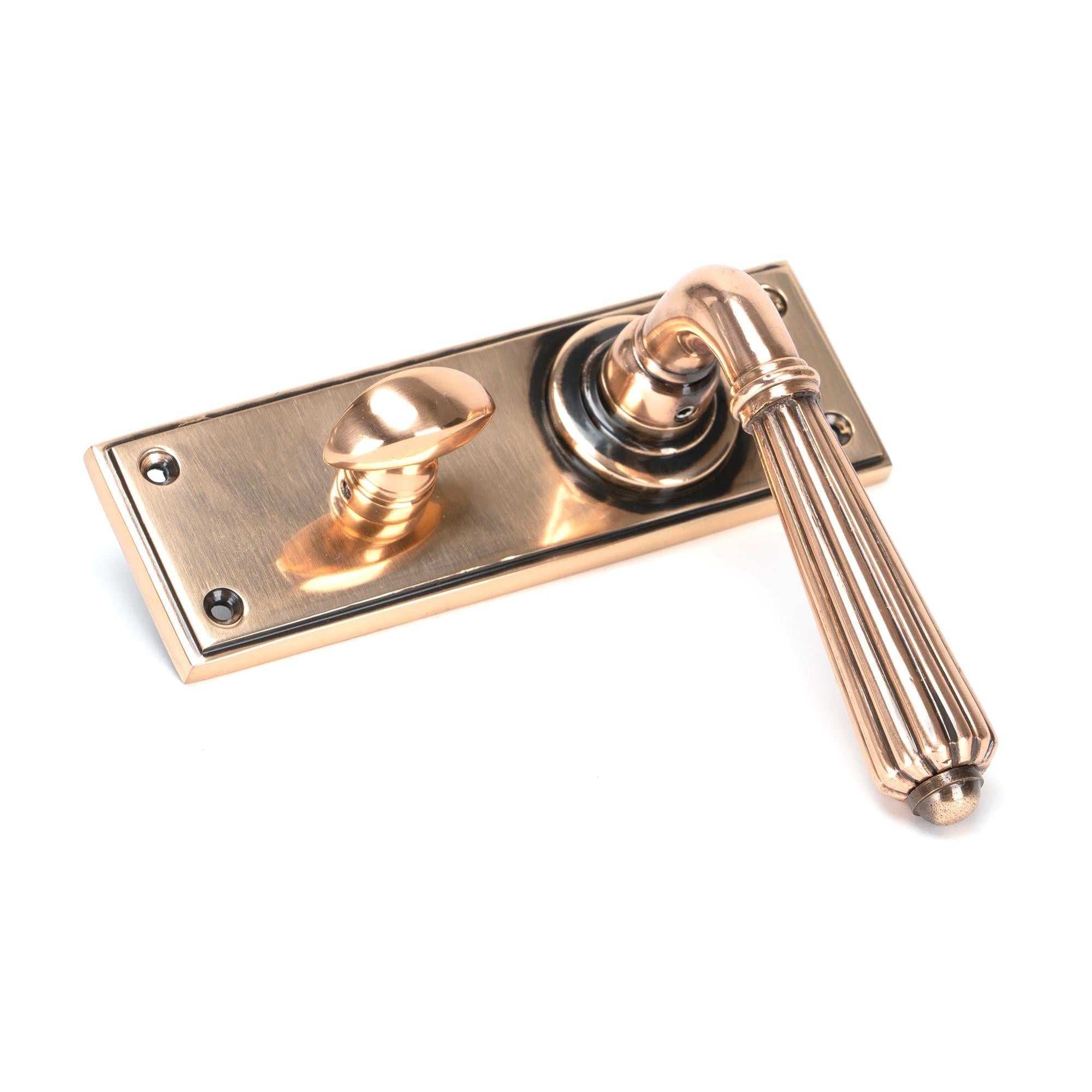 Polished Bronze Hinton Lever Bathroom Set | From The Anvil - Lever Bathroom - From The Anvil - Yester Home