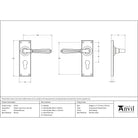 Polished Bronze Hinton Lever Euro Lock Set | From The Anvil-Lever Euro-Yester Home