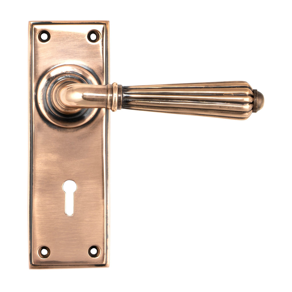 Polished Bronze Hinton Lever Lock Set | From The Anvil