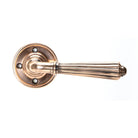 Polished Bronze Hinton Lever on Rose Set - Unsprung | From The Anvil - Lever on Rose - From The Anvil - Yester Home