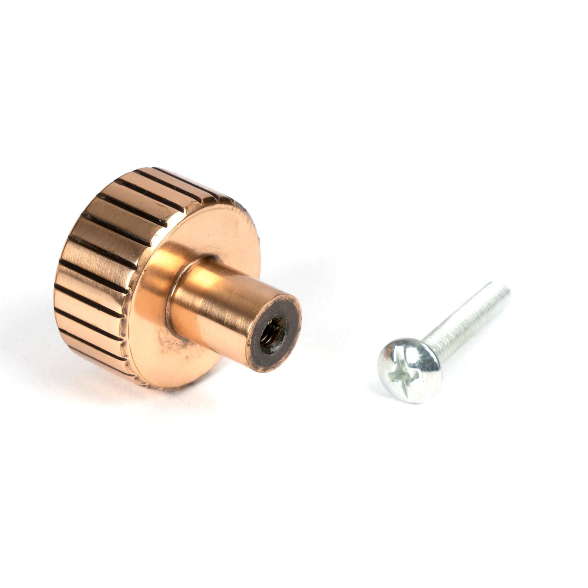 Polished Bronze Judd Cabinet Knob - 25mm (No rose) | From The Anvil - Cabinet Knobs - From The Anvil - Yester Home