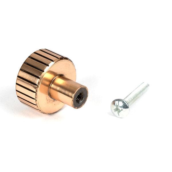Polished Bronze Judd Cabinet Knob - 25mm (No rose) | From The Anvil-Cabinet Knobs-Yester Home