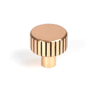 Polished Bronze Judd Cabinet Knob - 25mm (No rose) | From The Anvil-Cabinet Knobs-Yester Home