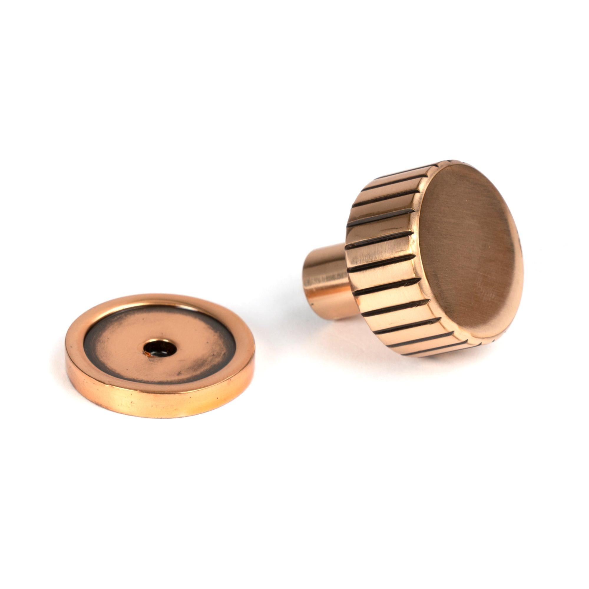 Polished Bronze Judd Cabinet Knob - 25mm (Plain) | From The Anvil - Cabinet Knobs - From The Anvil - Yester Home