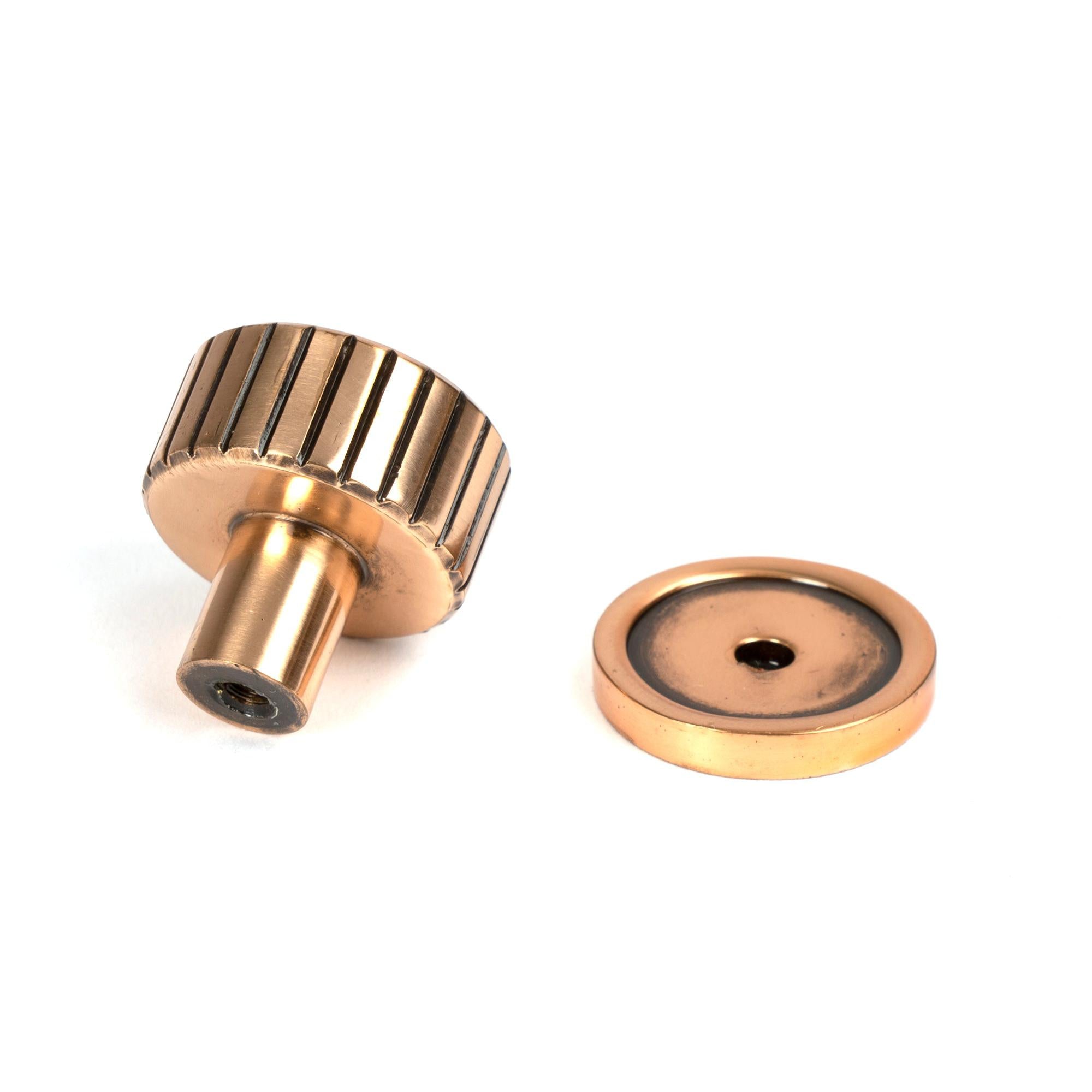 Polished Bronze Judd Cabinet Knob - 25mm (Plain) | From The Anvil - Cabinet Knobs - From The Anvil - Yester Home