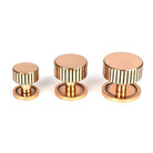 Polished Bronze Judd Cabinet Knob - 25mm (Plain) | From The Anvil-Cabinet Knobs-Yester Home