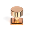 Polished Bronze Judd Cabinet Knob - 25mm (Square) | From The Anvil - Cabinet Knobs - From The Anvil - Yester Home