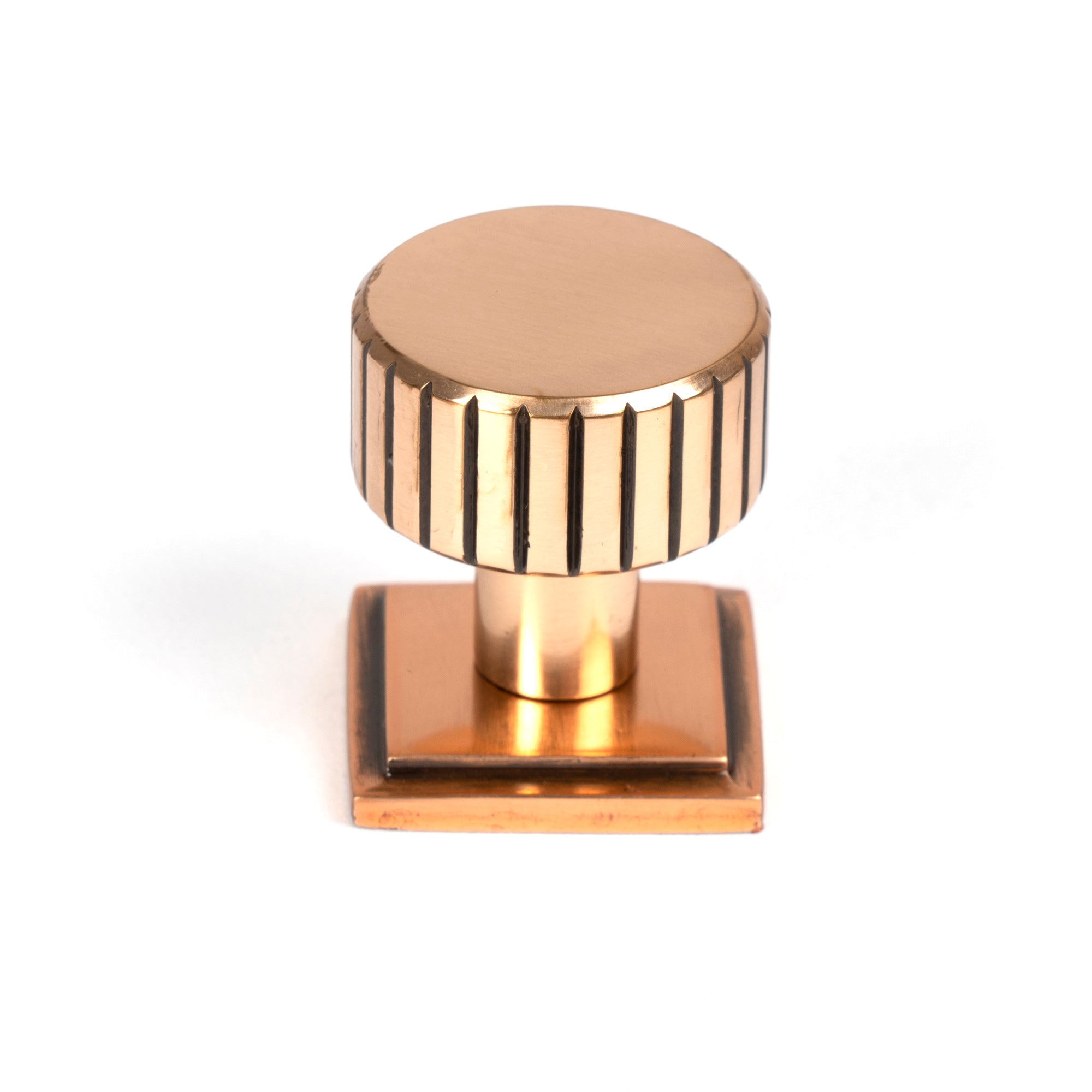 Polished Bronze Judd Cabinet Knob - 25mm (Square) | From The Anvil - Cabinet Knobs - From The Anvil - Yester Home