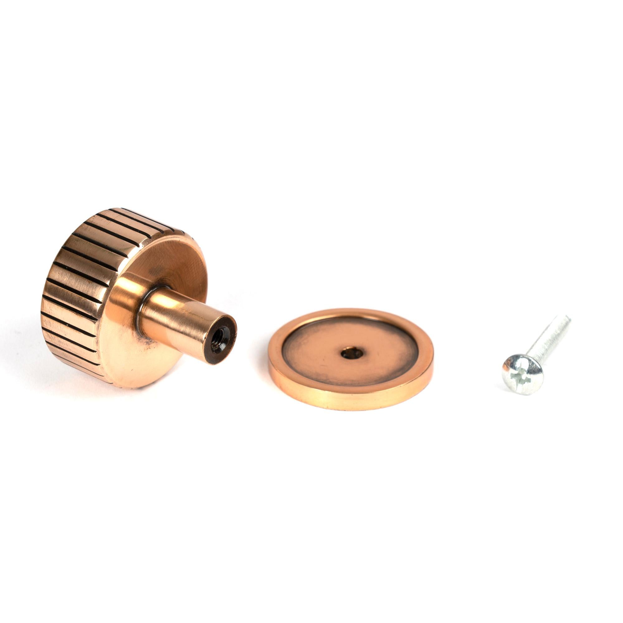 Polished Bronze Judd Cabinet Knob - 32mm (Plain) | From The Anvil - Cabinet Knobs - From The Anvil - Yester Home