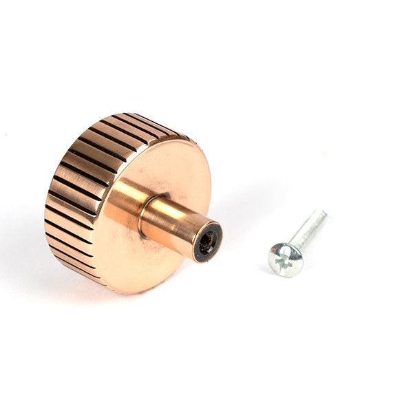 Polished Bronze Judd Cabinet Knob - 38mm (No rose) | From The Anvil-Cabinet Knobs-Yester Home
