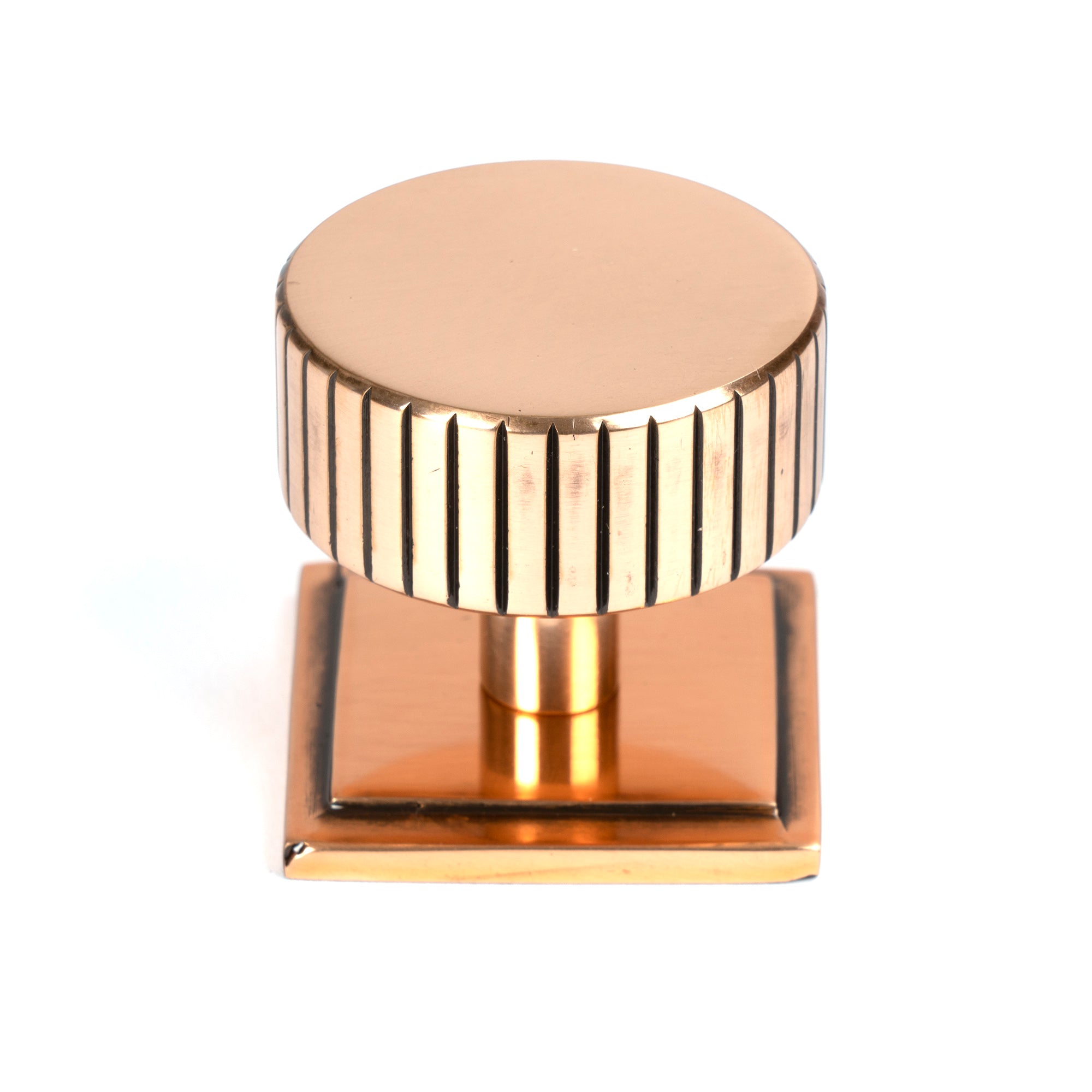 Polished Bronze Judd Cabinet Knob - 38mm (Square) | From The Anvil - Cabinet Knobs - From The Anvil - Yester Home