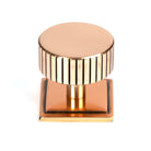 Polished Bronze Judd Cabinet Knob - 38mm (Square) | From The Anvil-Cabinet Knobs-Yester Home