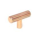 Polished Bronze Judd T-Bar | From The Anvil-Cabinet Knobs-Yester Home