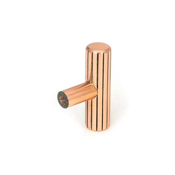 Polished Bronze Judd T-Bar | From The Anvil-Cabinet Knobs-Yester Home