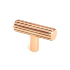 Polished Bronze Judd T-Bar | From The Anvil - Cabinet Knobs - From The Anvil - Yester Home