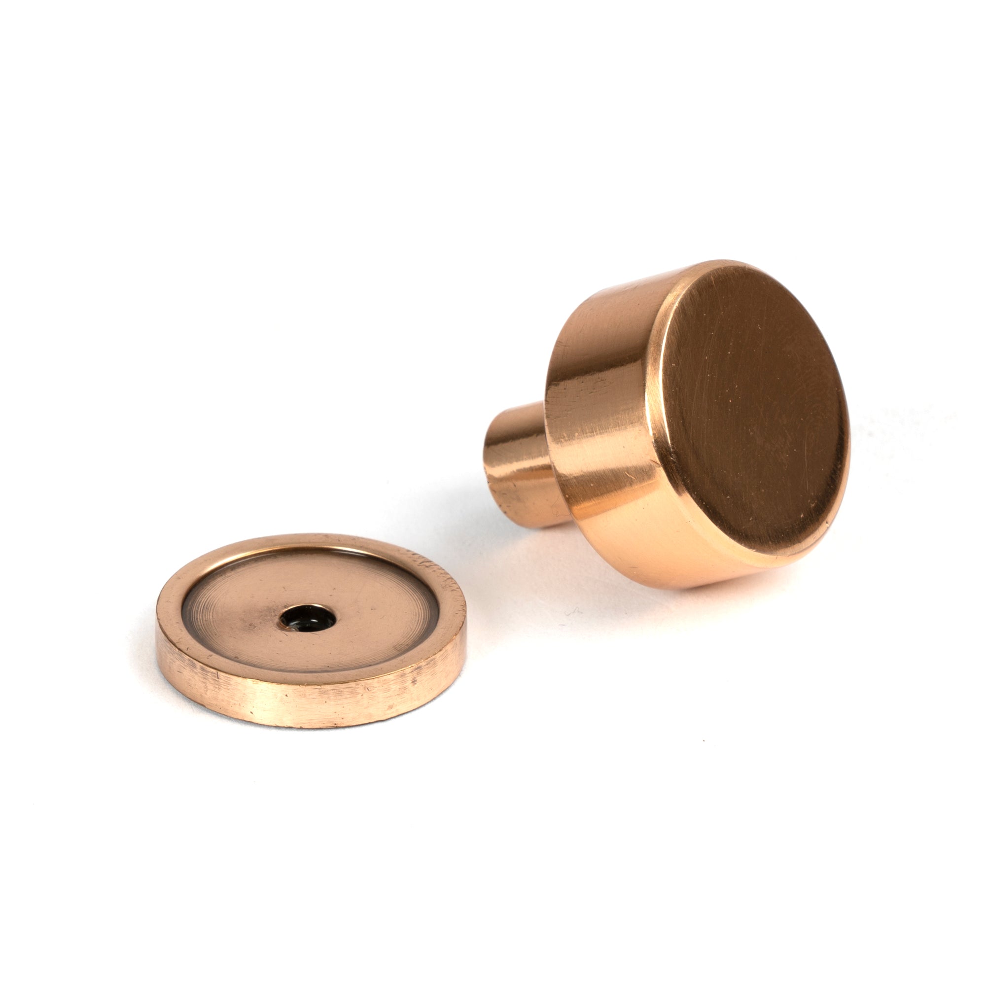 Polished Bronze Kelso Cabinet Knob - 25mm (Plain) | From The Anvil - Cabinet Knobs - From The Anvil - Yester Home