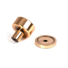 Polished Bronze Kelso Cabinet Knob - 25mm (Plain) | From The Anvil-Cabinet Knobs-Yester Home