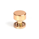 Polished Bronze Kelso Cabinet Knob - 25mm (Plain) | From The Anvil-Cabinet Knobs-Yester Home