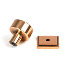 Polished Bronze Kelso Cabinet Knob - 25mm (Square) | From The Anvil - Cabinet Knobs - From The Anvil - Yester Home