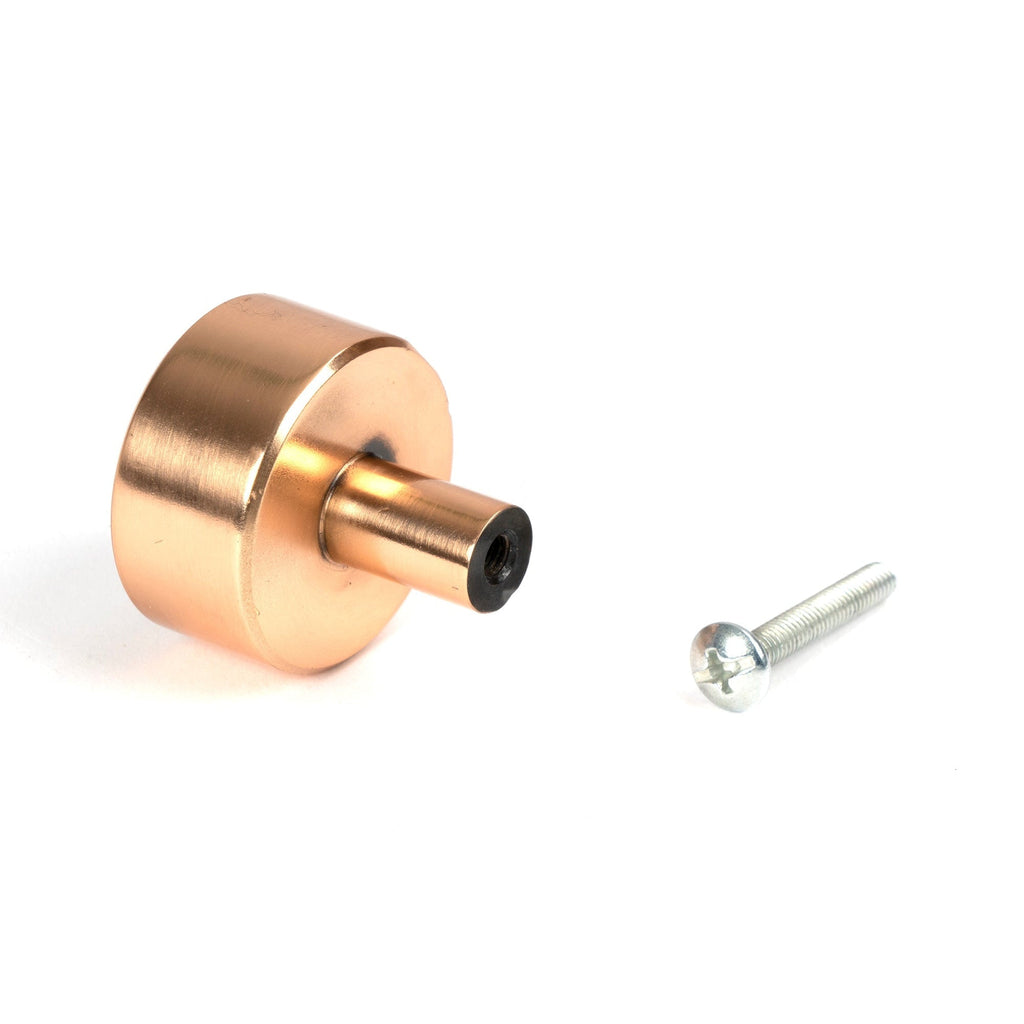 Polished Bronze Kelso Cabinet Knob - 32mm (No rose) | From The Anvil-Cabinet Knobs-Yester Home