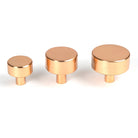 Polished Bronze Kelso Cabinet Knob - 32mm (No rose) | From The Anvil-Cabinet Knobs-Yester Home