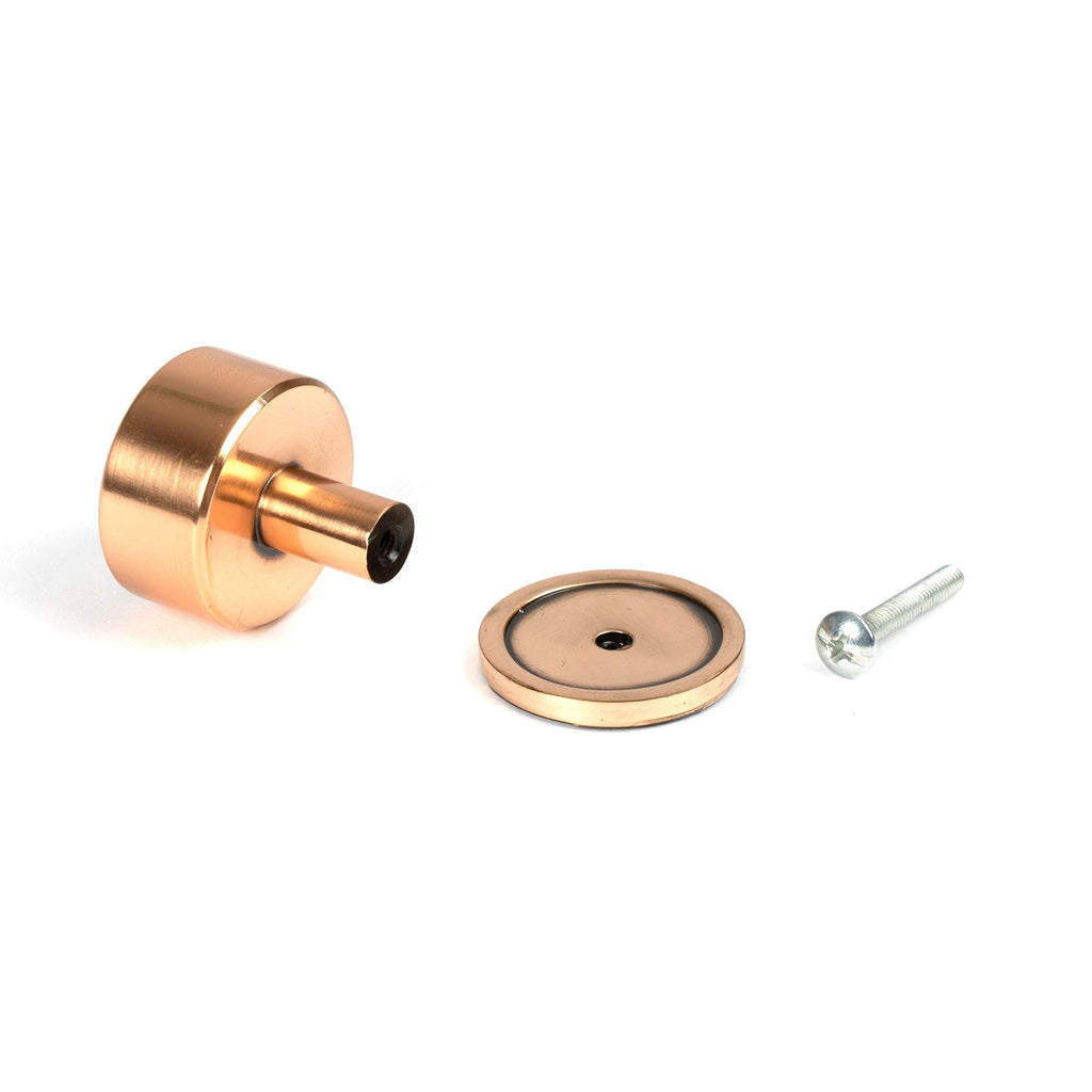 Polished Bronze Kelso Cabinet Knob - 32mm (Plain) | From The Anvil-Cabinet Knobs-Yester Home