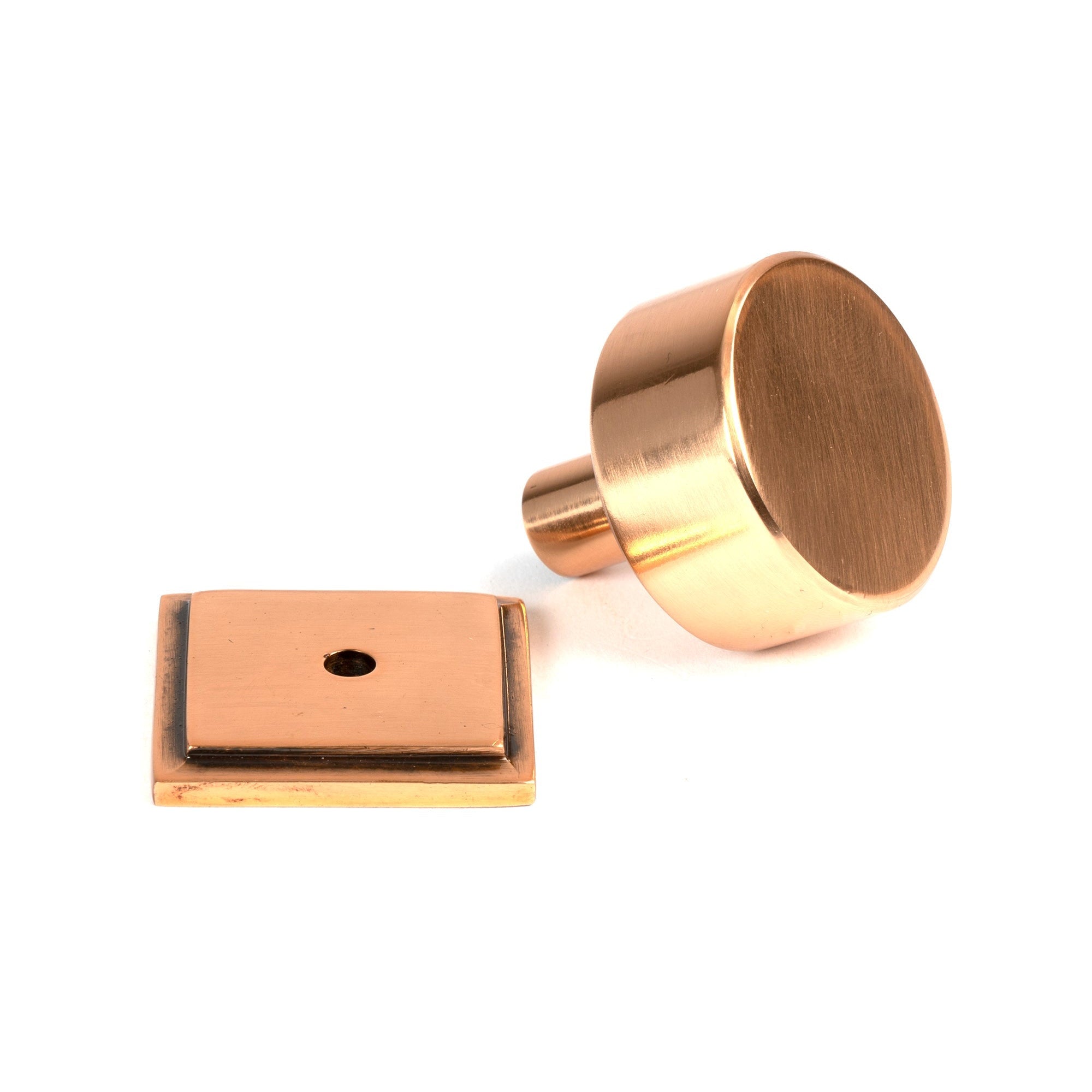 Polished Bronze Kelso Cabinet Knob - 32mm (Square) | From The Anvil-Cabinet Knobs-Yester Home