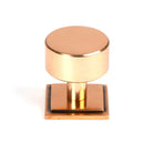 Polished Bronze Kelso Cabinet Knob - 32mm (Square) | From The Anvil-Cabinet Knobs-Yester Home