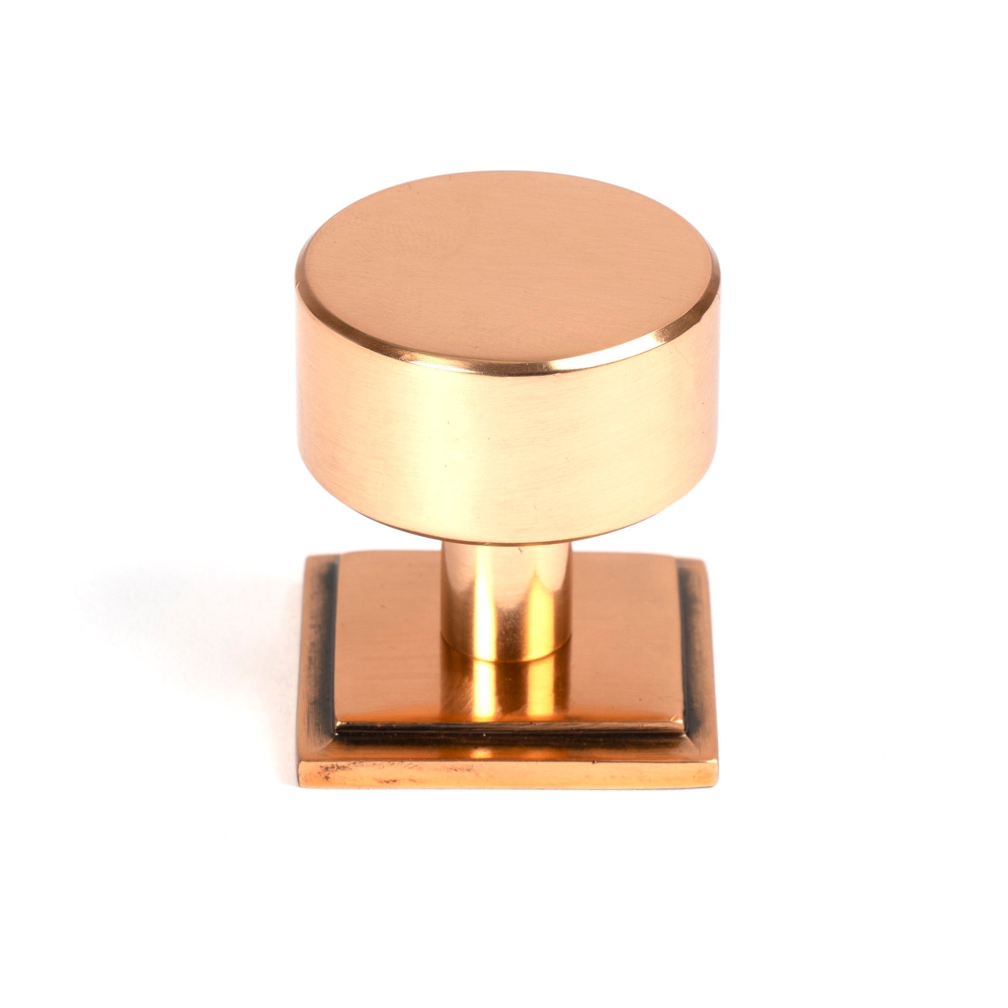 Polished Bronze Kelso Cabinet Knob - 32mm (Square) | From The Anvil-Cabinet Knobs-Yester Home