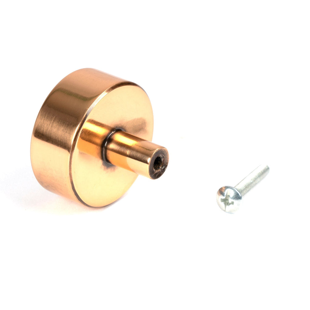 Polished Bronze Kelso Cabinet Knob - 38mm (No rose) | From The Anvil-Cabinet Knobs-Yester Home