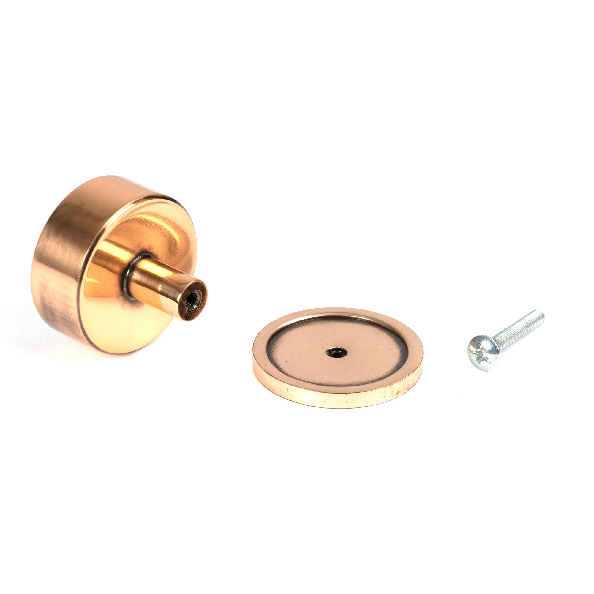 Polished Bronze Kelso Cabinet Knob - 38mm (Plain) | From The Anvil-Cabinet Knobs-Yester Home