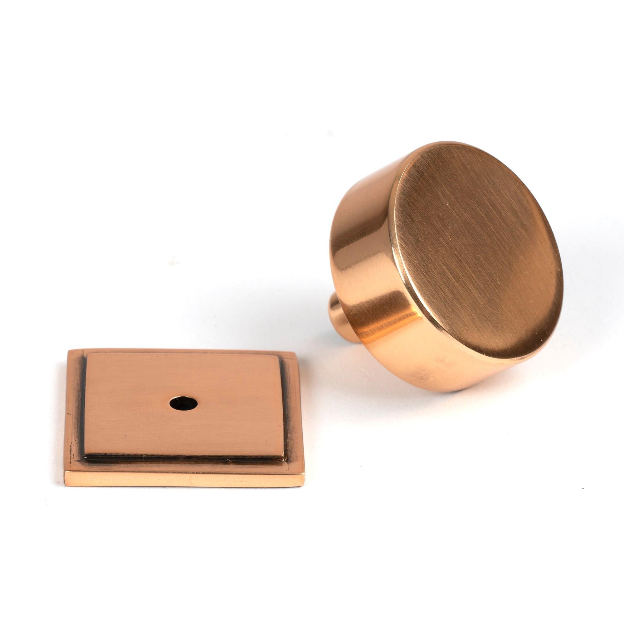 Polished Bronze Kelso Cabinet Knob - 38mm (Square) | From The Anvil - Cabinet Knobs - From The Anvil - Yester Home