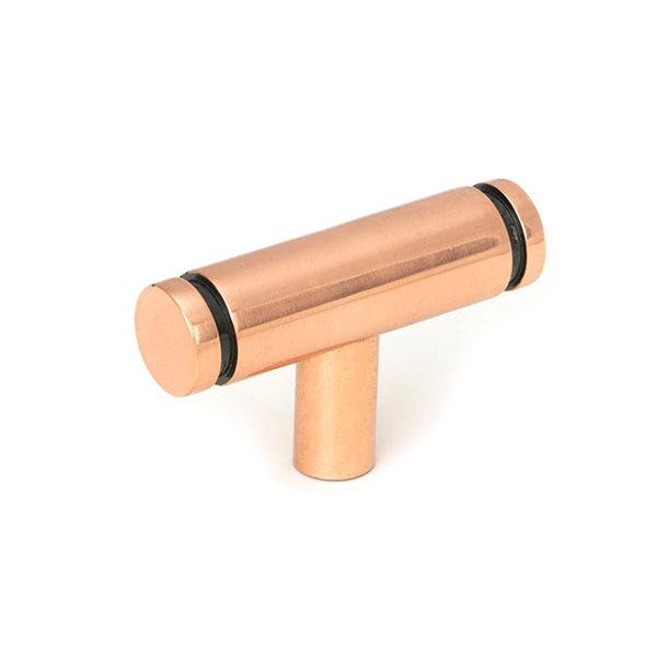 Polished Bronze Kelso T-Bar | From The Anvil-Cabinet Knobs-Yester Home