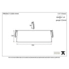 Polished Bronze Large Letter Plate Cover | From The Anvil-Letter Plate Covers-Yester Home