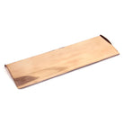 Polished Bronze Large Letter Plate Cover | From The Anvil - Letter Plate Covers - From The Anvil - Yester Home